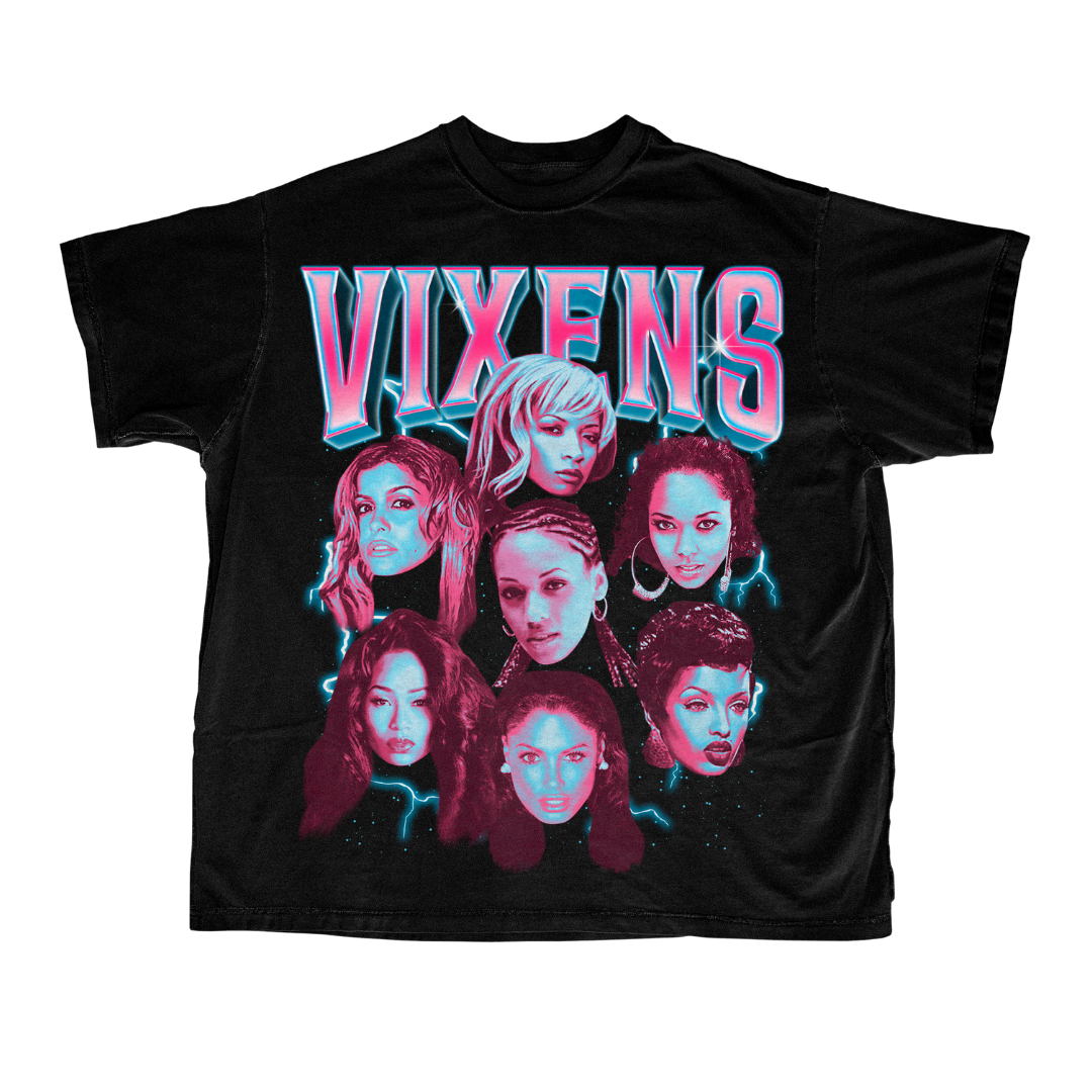 Vintage Vixen Tee - Black